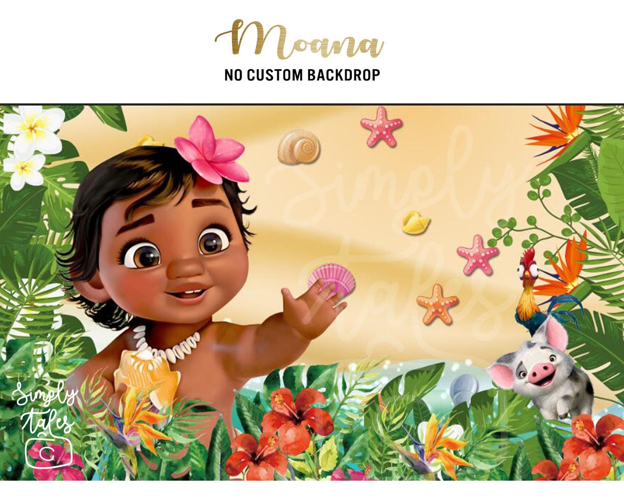 NO CUSTOM girl Hawaiian Party and Photography Backdrop, Vinyl, Studio Background, Birthday Decor, baby party photo booth, summer party