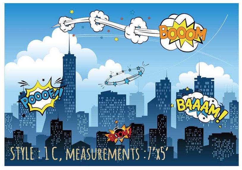 NO CUSTOM boy Super Heroes Party Photography Backdrops, Photo Studio Background, boy Birthday Decor, Party photo booth, Boy Superheroes