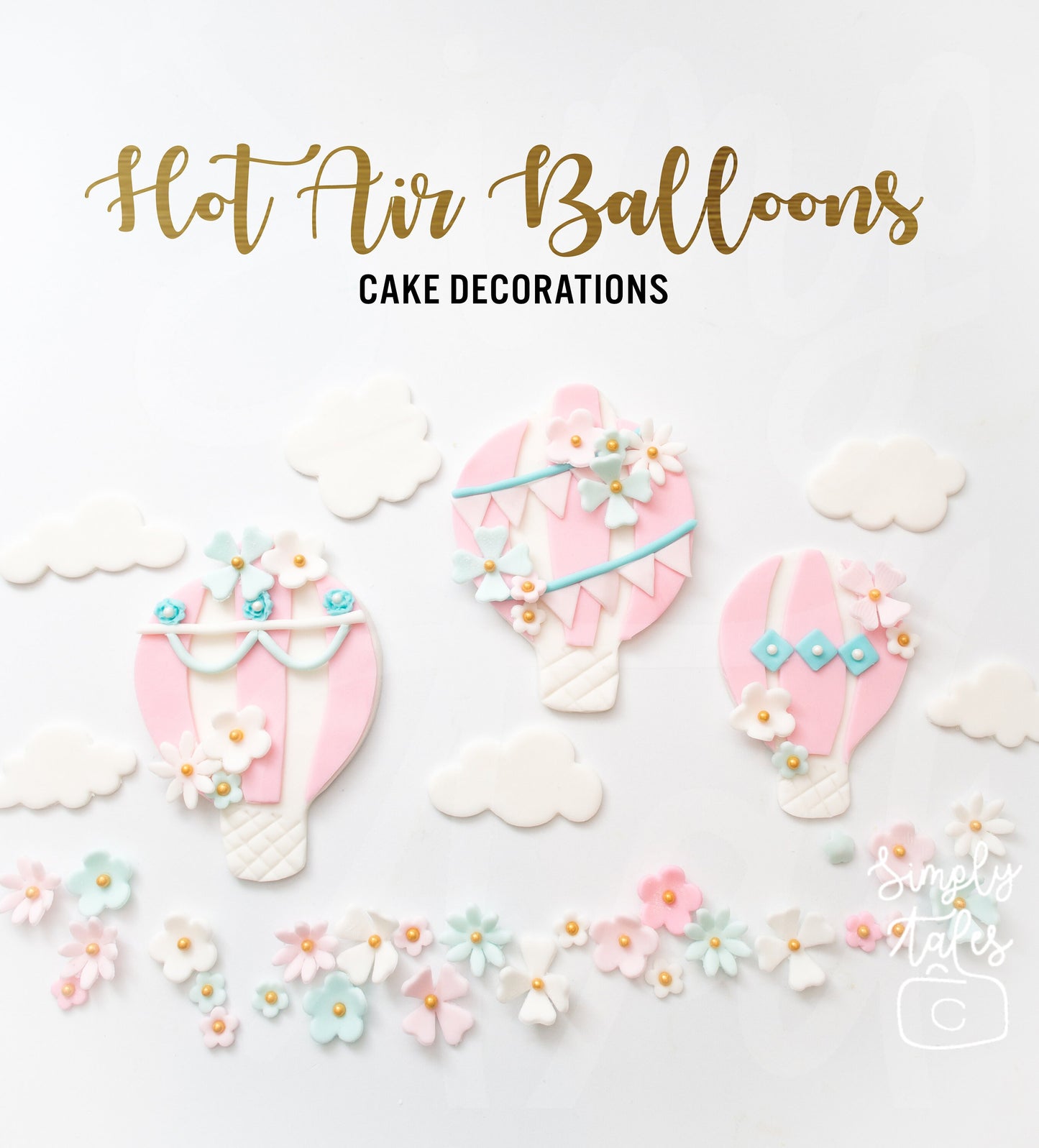 1 set Custom number and flowers cake toppers, edible cake decorations, boy girl birthday party, baby shower, edible flowers, pink