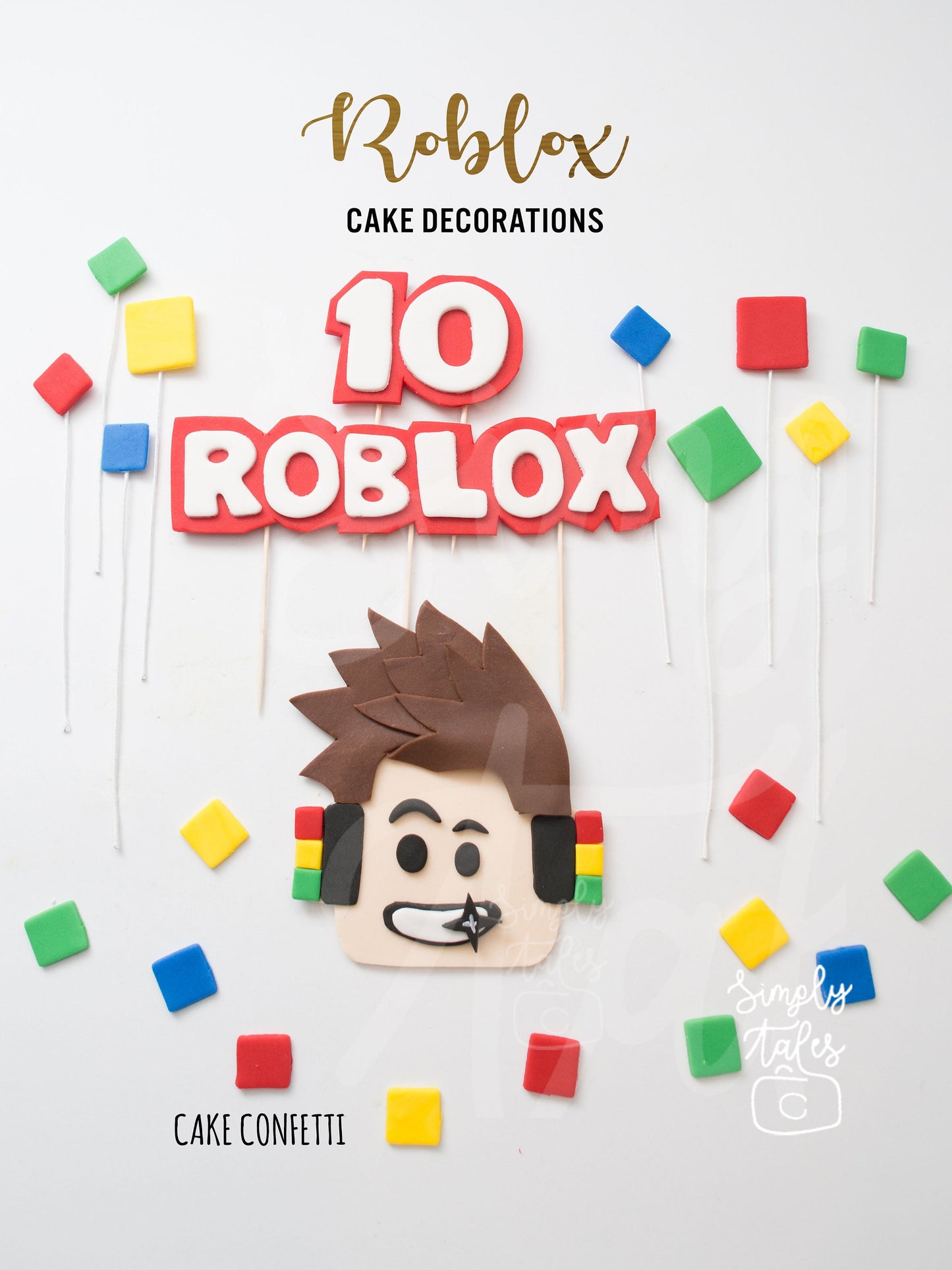 Robox, Game inspired edible cake topper, cake decoration, boy birthday, gamer, fondant topper