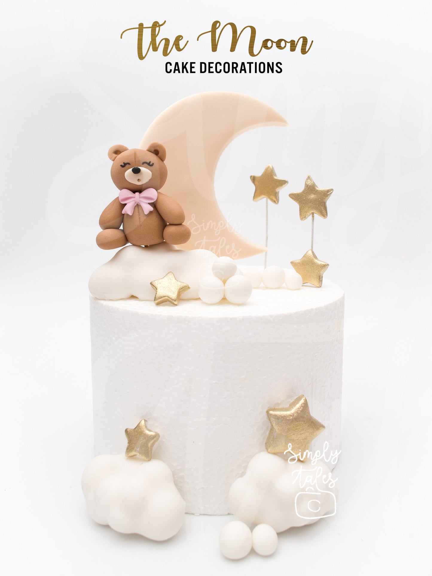 1 set Twinkling Moon and Stars cake toppers, baby shower, Girl Boy Birthday, Stars cupcake toppers, Twinkle Twinkle Little Stars, edible