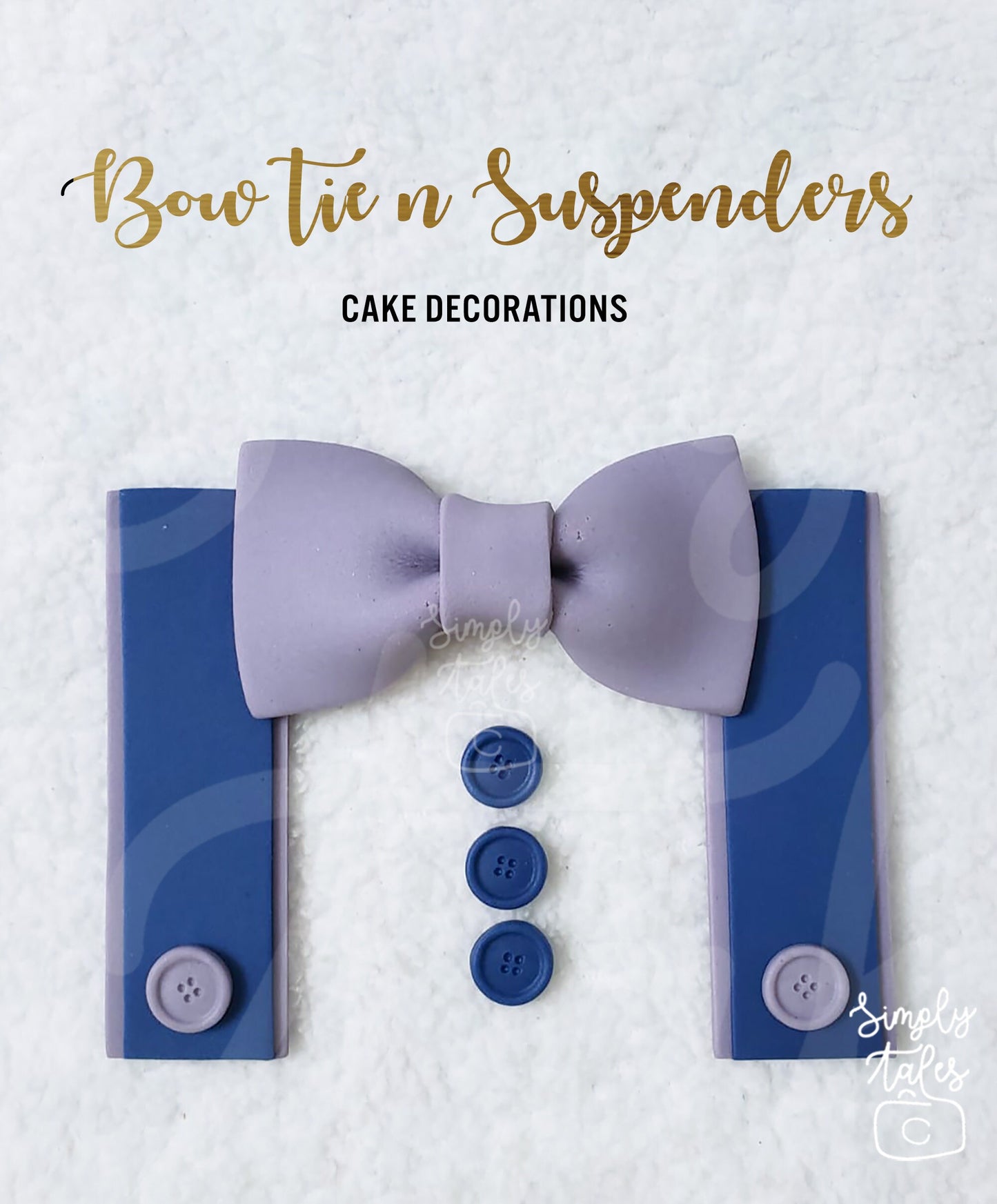 1 set Bow tie and suspenders cake decoration fondant topper, Woodland Animal, Birthday Cake Topper, girl boy birthday, teddy bear, baby shower