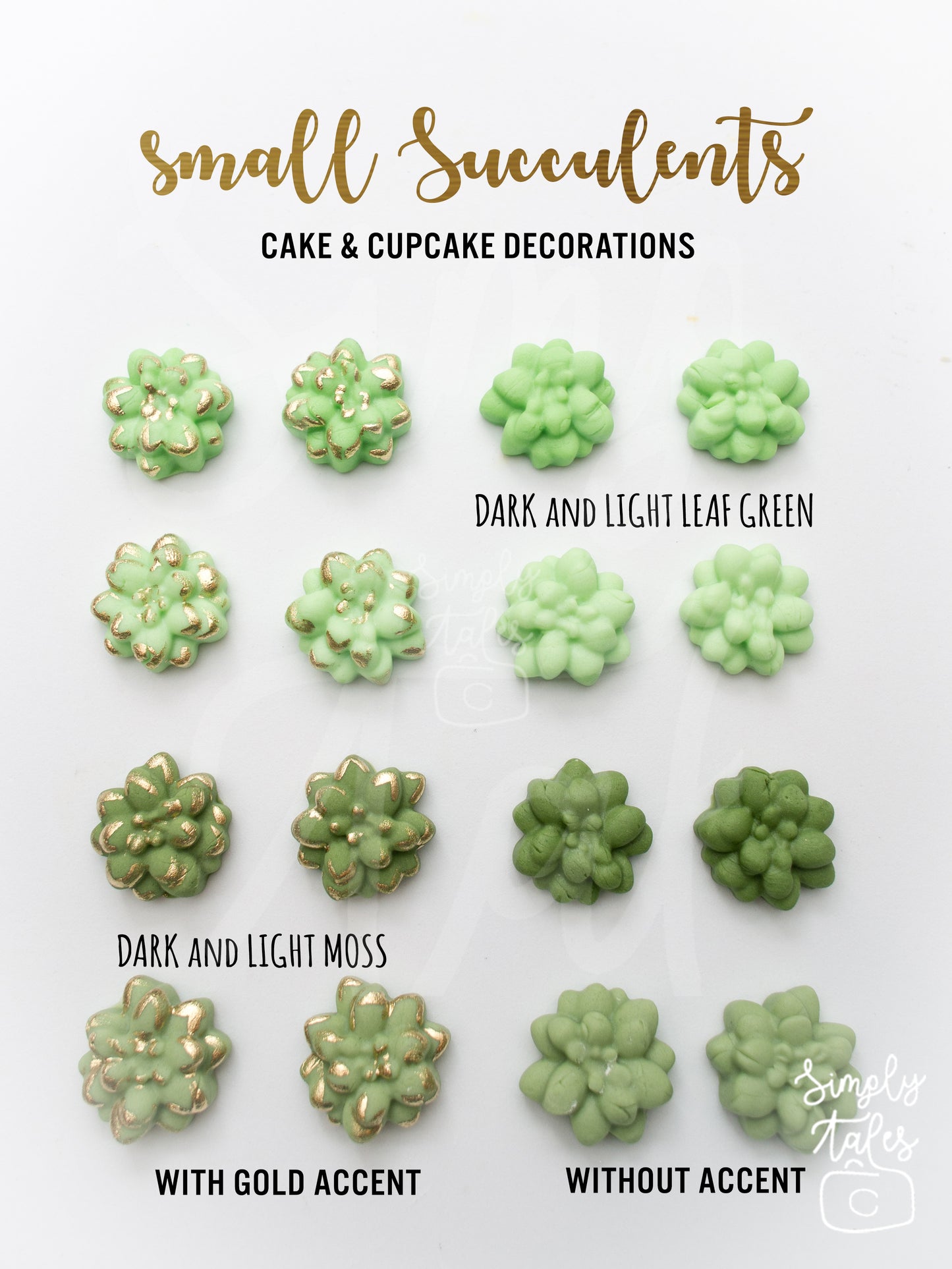 12 LARGE Succulent cupcake toppers, Cactii party, Cactus, Summer celebration, Bridal Shower, cake decorations, made to order, Green