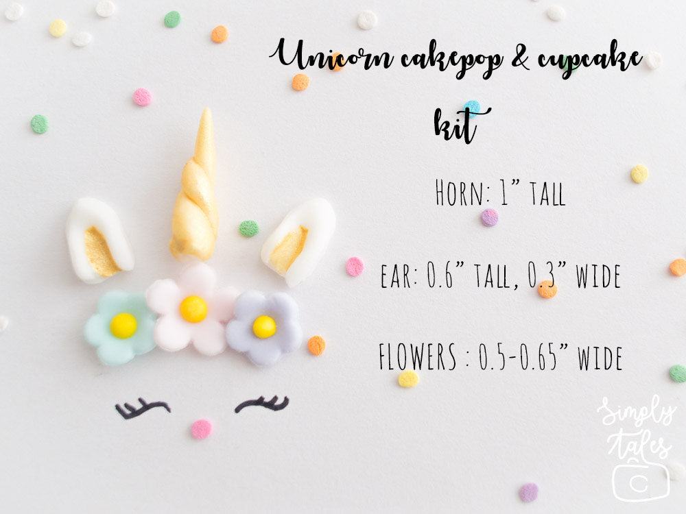 1 set Unicorn cake kit with horn ears eyelashes, Unicorn Edible decoration, Unicorn birthday party, Unicorn Cake, custom order