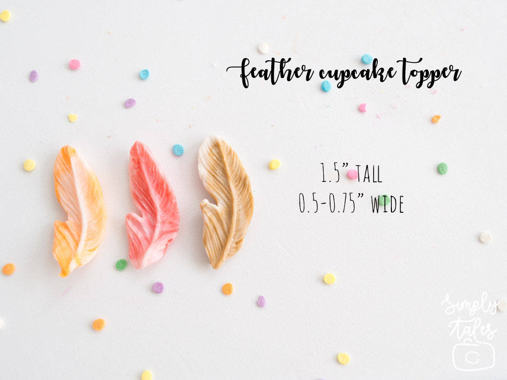 36 Boho Feathers Delight, cupcake topper with fondant Feathers, Thanksgiving, Modern , Boho Cupcake toppers, Indian, Pastel, edible