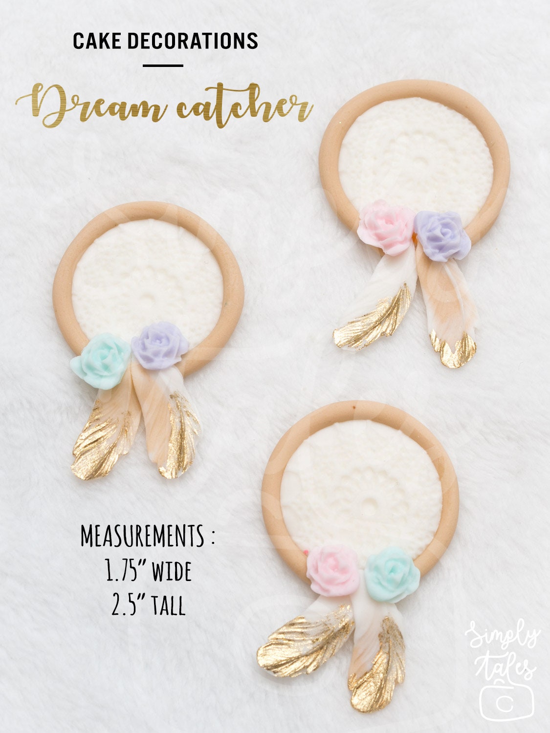 12 pcs Dream Catcher cupcake topper, Boho chic cupcake decorations, Shabby chic, Teepee Fox Woodland animals, baby shower, girl birthday