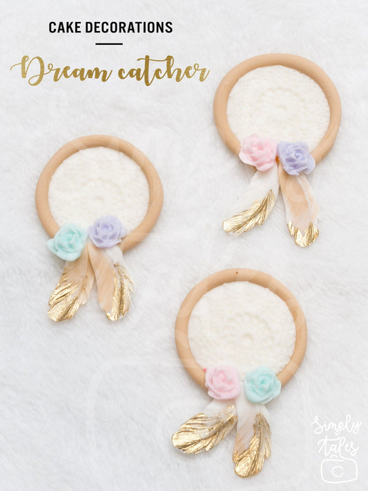 12 pcs Dream Catcher cupcake topper, Boho chic cupcake decorations, Shabby chic, Teepee Fox Woodland animals, baby shower, girl birthday