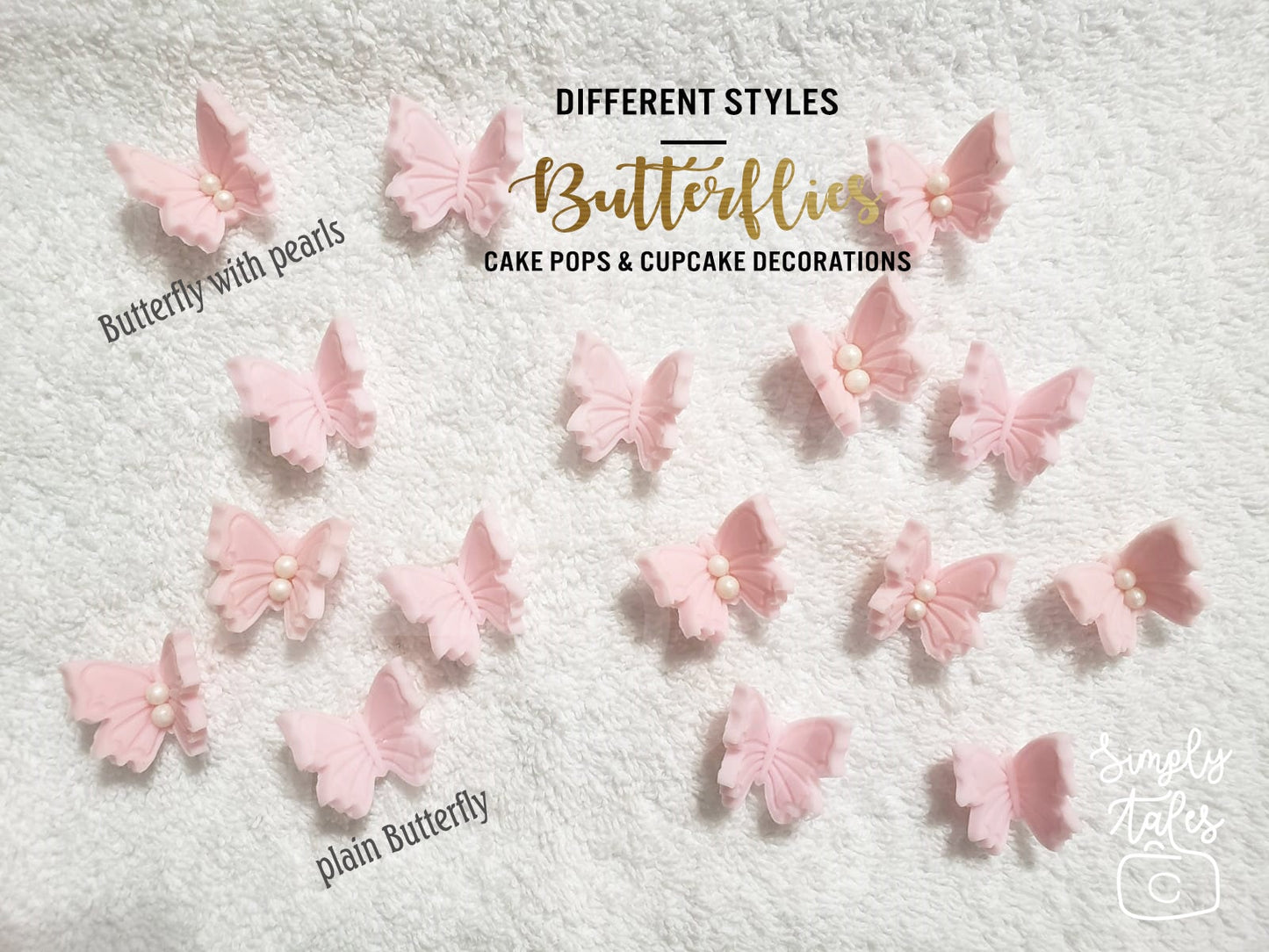 24 SMALL Butterfly Bliss Whimsical cake pop oreo pop decorations, Wedding Birthday Party Baby Shower cake idea, Shabby Chic, Woodland, Tinkerbell, small butterfly