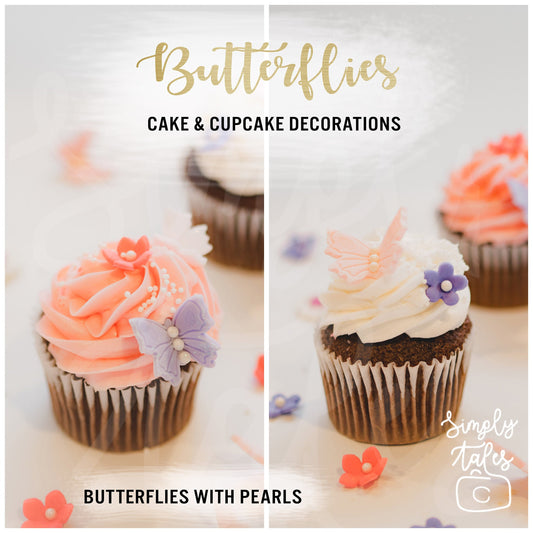 36 MIXED SIZE Butterfly cupcake and cake decoration, cake pops and cupcake toppers, Wedding, Birthday Party, Baby Shower, Shabby Chic, Woodland, Tinkerbell