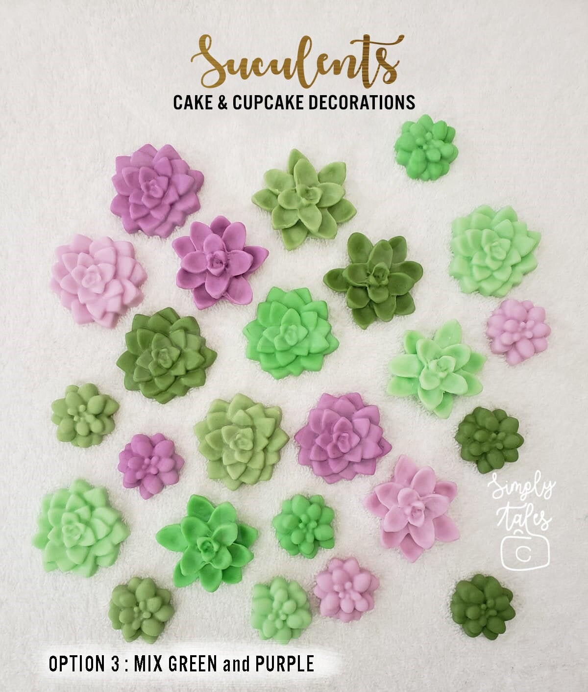 24 SMALL MEDIUM Succulent cupcake toppers, Cactii party, Cactus, Summer celebration, Bridal Shower, cake decorations, Desert theme