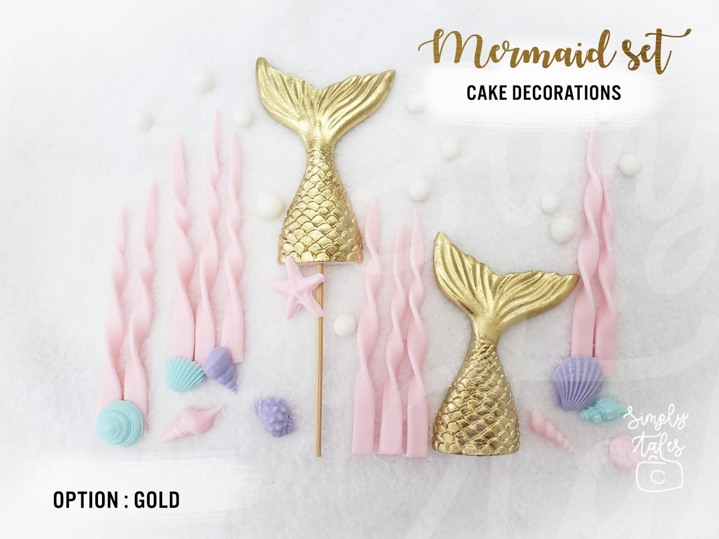 1 set edible Mermaid Tail fondant cake topper, Girl Birthday, Little Mermaid, Mermaid Fondant, Made to Order, Under the sea cake decoration