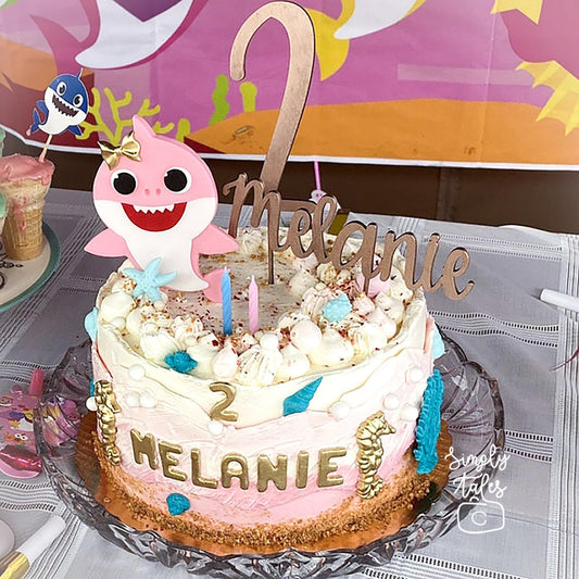 1 set Baby Shark cake topper, Under the Sea, Boy Girl birthday, Birthday cake decorations, custom cake toppers